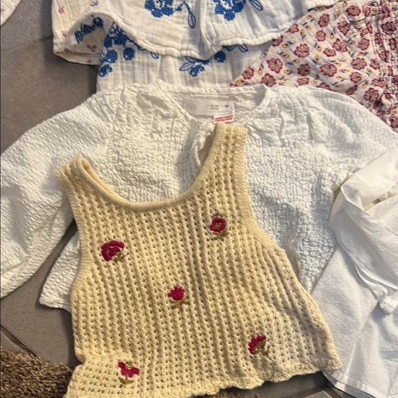 Zara H&M Floral and Lace Blouses Collection Mango Tops Toddler 2T - Picture 3 of 9
